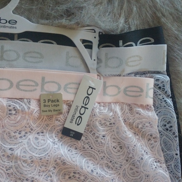 NEW (3)pk bebe full lace boy sexy panties 💎 - Picture 3 of 7